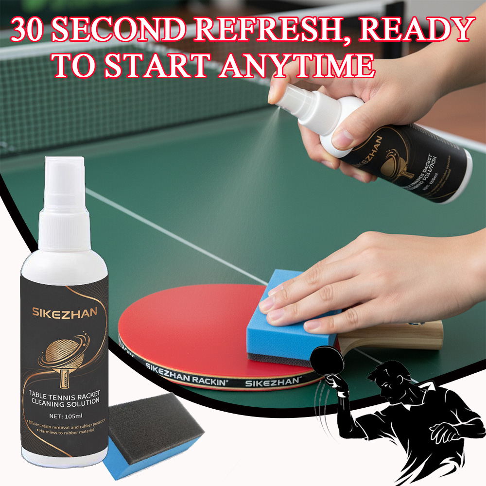 Desk Setup Clean - Semprotan Pembersih Raket Tenis Meja Bebas