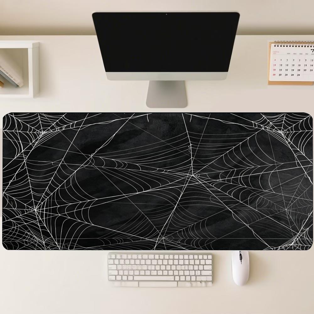 Desk Setup Gaming And Work - Alas Mouse Besar Anti-Selip Berbahan Karet