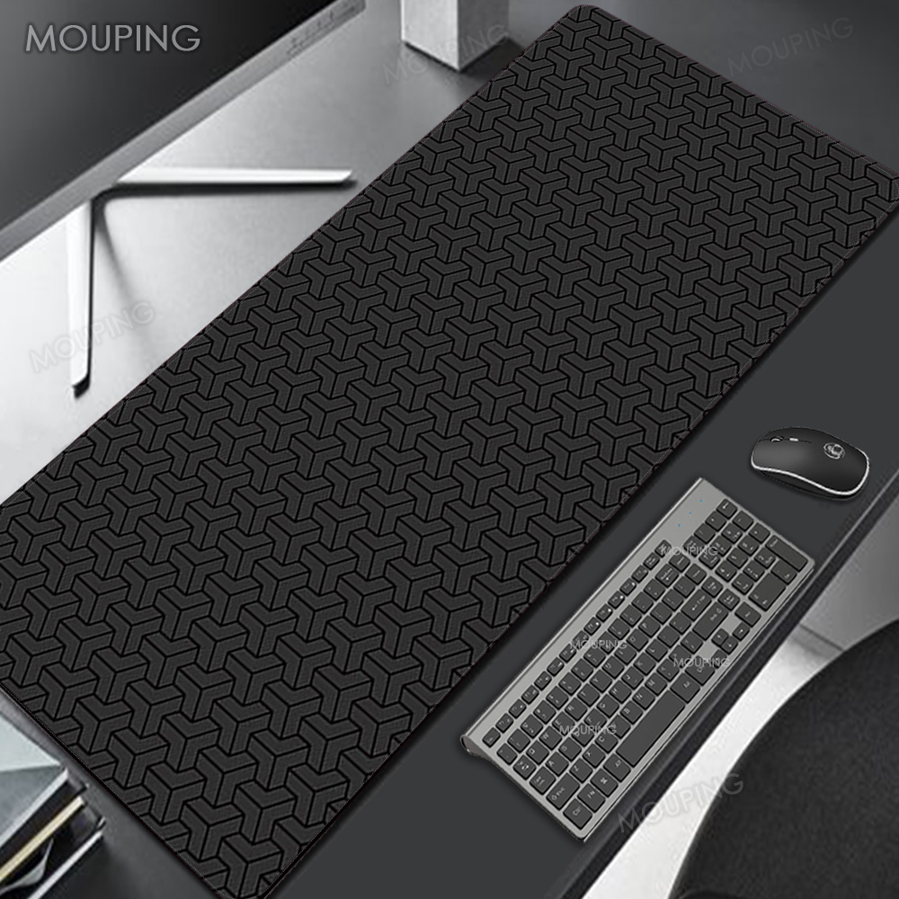 Desk Setup Black And White - Alas Meja Karpet Hitam Aksesoris Meja