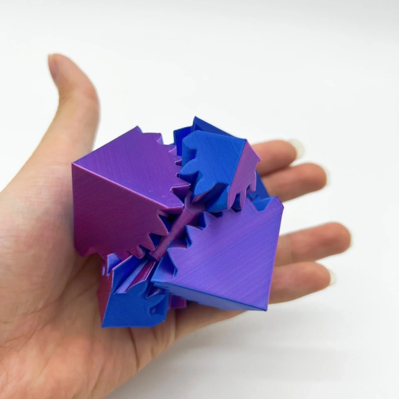 Desk Setup Gear - Dekorasi Desktop Mainan Kubus Cetak 3D