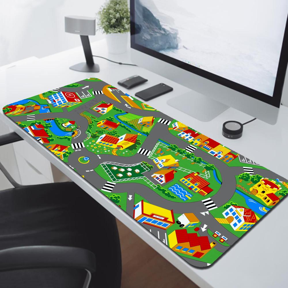 Alas Mouse kartun jalanan kota - Desk Setup Gear ulasan dan harga