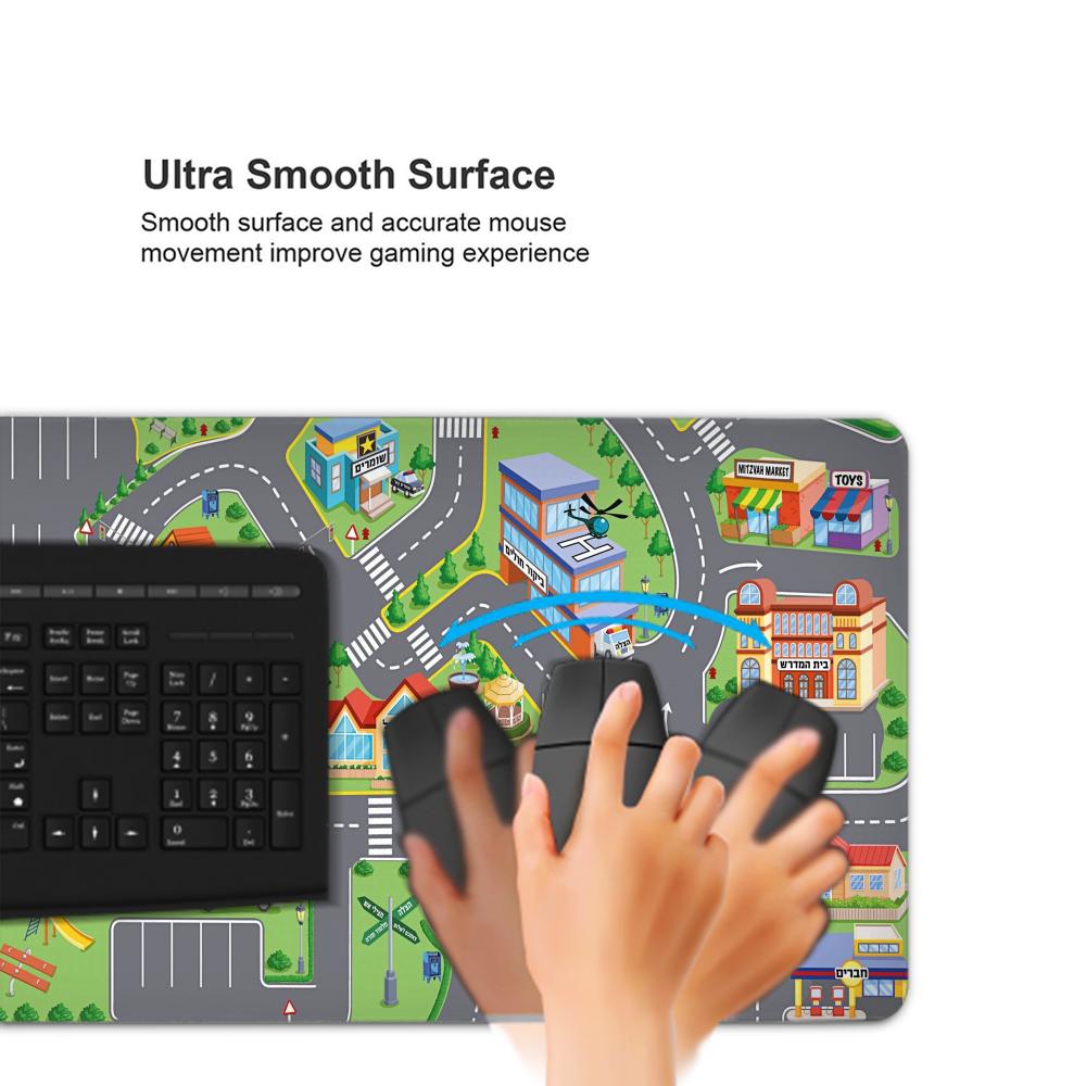 Alas Mouse kartun jalanan kota - Desk Setup Gear ulasan dan harga