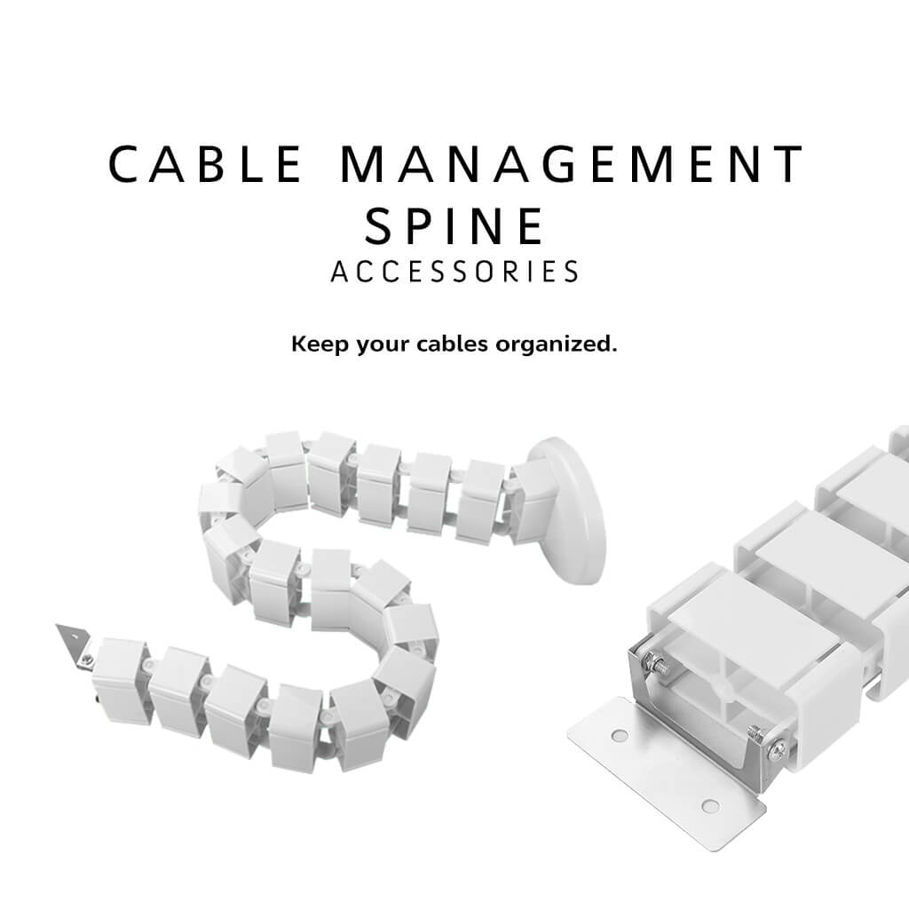 ISRTAO White under Desk Cable  - Desk Setup Clean ulasan dan harga