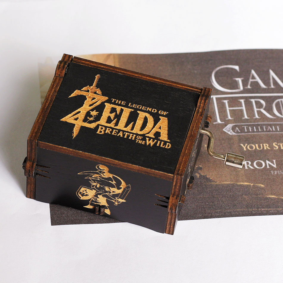 Kotak Musik Kayu Kreatif DIY A - Zelda Desk Setup ulasan dan harga