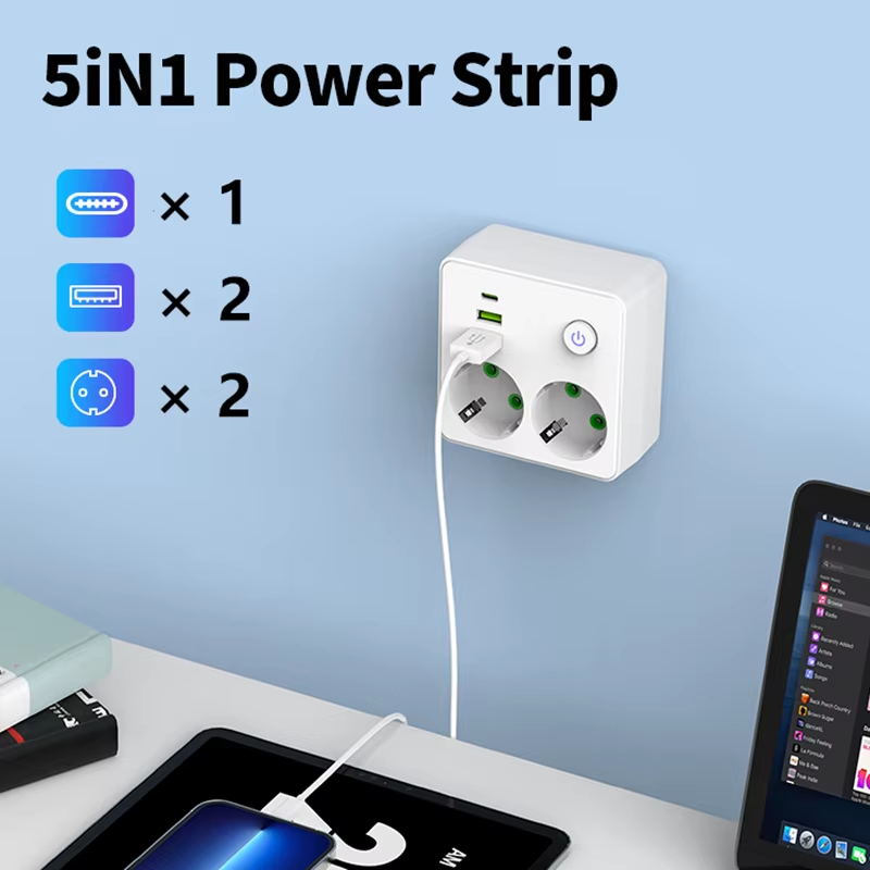 Stop Kontak Dinding Charger EU - Power Strip Flat ulasan dan harga